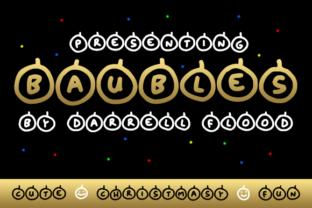 Baubles Font: A Festive Display Typeface for Holiday Design