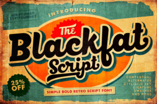 Blackfat Script: A Bold Retro Typeface for Editorial Design
