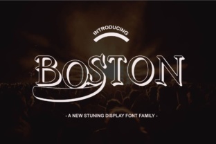 Boston Family Font: A Bold Typeface for Small Business Branding
