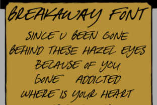 Breakaway Font: The Script Handwritten Typeface for Viral Campaigns