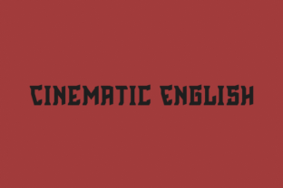 Cinematic English: A Bold Blackletter Font for Makers