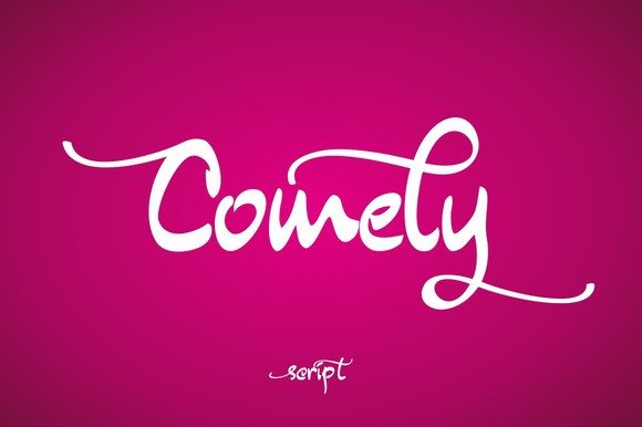 Comely: A Bold Script Handwritten Font for Editorial Design