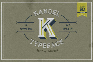 Kandel Typeface: Bold Serif Fonts for Campaign Headers