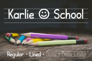 Karlie School: A Handwritten Display Font for Educational Design