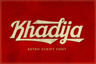 Khadija Spurs: A Bold Script Typeface for Editorial Impact