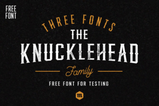 Knucklehead: A Bold Display Font for Vintage Branding
