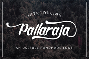 Pallaraja Typeface: Romantic Script Meets Athletic Display