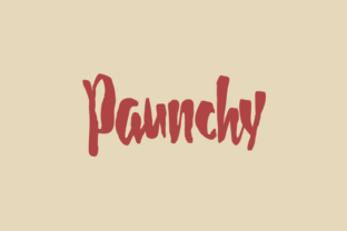 Paunchy: The Playful Script Font for Memorable Logos