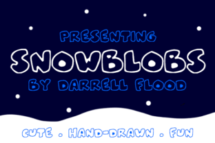Snowblobs: The Cute Display Font for Winter Campaigns