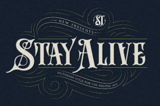 Stay Alive: A Modern Victorian Display Font for Web