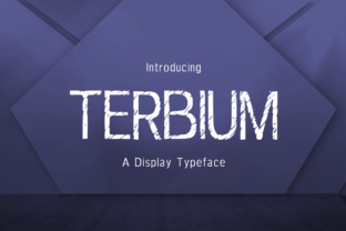 Terbium: A Textured Display Font for Bold Campaigns