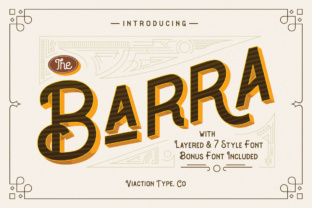 The Barra: A Vintage Painter Font for Modern Web Design