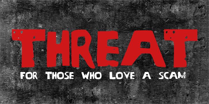 Threat Display Font for Bold Web Typography